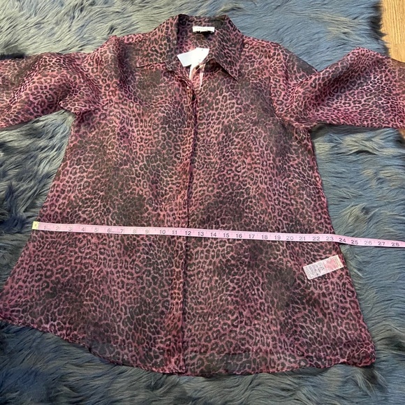 TOPSHOP see through leopard shirt - Picture 12 of 16